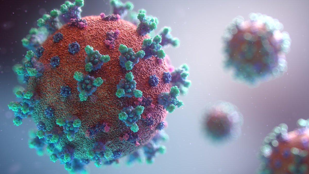 Microscopic view of virus pathogen — the threat preparedness addresses